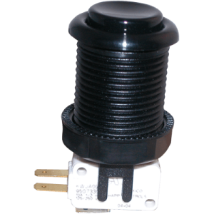  Black Pushbutton w 187 Horizontal Microswitch